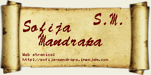 Sofija Mandrapa vizit kartica